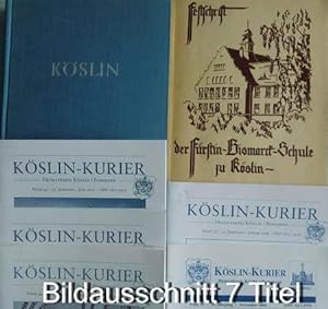 2 Titel: Köslin 1266 - 1966 / Festschrift Der Fürstin-Bismarck-Schule zu Köslin 1863 - 1963 / 5 A...