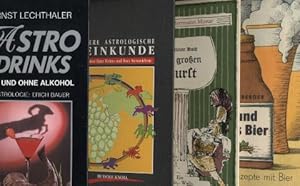 4 Bücher: Heitere astrologische Weinkunde / Astro Drinks / Das kleine Buch vom großen Durst / Run...