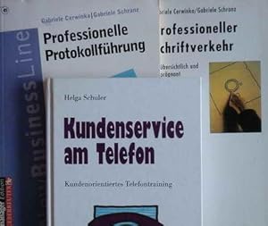 3 Bücher: Professionelle Protokollführung / Professioneller Schriftverkehr / Kundenservice am Tel...