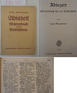 Seller image for Abiszett, Wrterbuch fr die Volksschule for sale by Galerie fr gegenstndliche Kunst