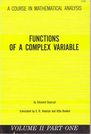 Functions of a Complex Variable. A Course In Mathematical Analysis.