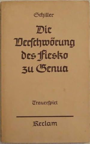 Die Verschwörung des Fiesko zu Genua - Trauerspiel