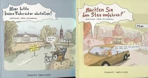 2 Bücher: Hier bitte keine Fahrräder abstellen / Möchten Sie den Stau umfahren