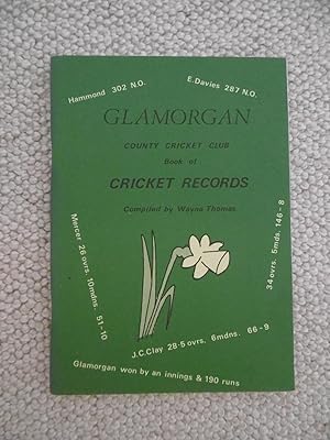 Glamorgan County Cricket Club Book of Cricket Records (1921 - 1976) == SIGNED BY COMPILER