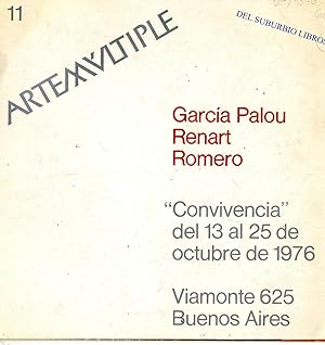 Imagen del vendedor de ARTE MULTIPLE- GARCIA PALOU, RENART, ROMERO a la venta por DEL SUBURBIO  LIBROS- VENTA PARTICULAR