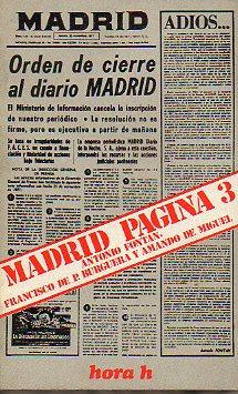 Bild des Verkufers fr "MADRID", PGINA 3. Escritos de los tres autores, y entrevista con cada uno de ellos. zum Verkauf von angeles sancha libros