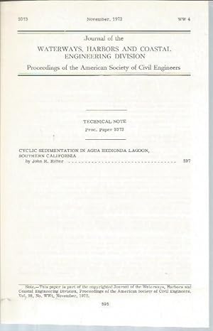 Imagen del vendedor de Cyclic Sedimentation in Agua Hedionda Lagoon, Southern California a la venta por Bookfeathers, LLC