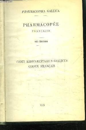 Bild des Verkufers fr PHARMACOPEE FRANCAISE 7me dition- CODEX FRANCAIS 1949 zum Verkauf von Le-Livre