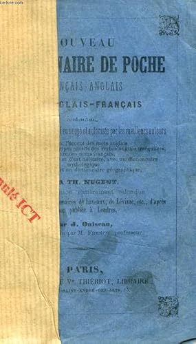 Bild des Verkufers fr NOUVEAU DICTIONNAIRE DE POCHE FRANCAIS-ANGLAIS ET ANGLAIS-FRANCAIS (NEW POCKET DICTIONARY, FRENCH AND ENGLISH) zum Verkauf von Le-Livre
