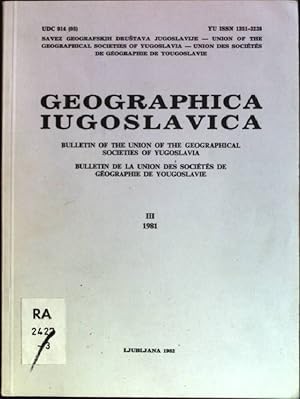 Seller image for Chemical erosion of carbonates in Yugoslavia Geographica Iugoslavica; III, 1981 for sale by books4less (Versandantiquariat Petra Gros GmbH & Co. KG)
