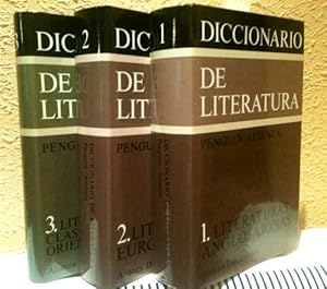 Diccionario de Literatura Alianza-Penguin. 3 volúmenes. Tomo I.-Literaturas Anglosajonas. Tomo II...