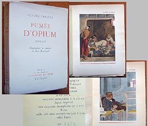 Fumee d' Opium / Roman / Illustrations en couleurs de Jean Bouchaud. - Nr. 1470 von 2000 gedruckt...