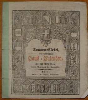 Sonnen-Cirkel, oder verbesserter Haus-Calender, auf das Jahr 1846, samt Verzeichnis der Jahrmärkte.