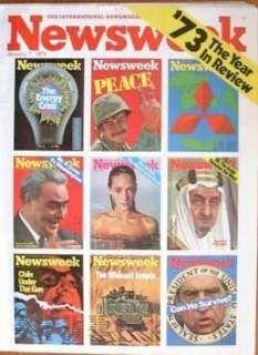 Newsweek. Auslandsausgabe vom 7. Januar 1974. '73 The Year in Review'.