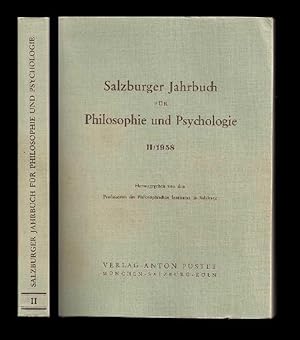 Salzburger Jahrbuch für Philosophie und Psychologie. Bd. II/1958.