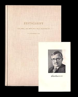 Festschrift Max Hartmann. Zum 60. Geburtstage am 27. Dezember 1944 dargebracht.