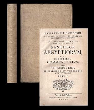 Pantheon Aegyptiorum, sive de diis eorum commentarius, cum prolegomenis de religione et theologia...