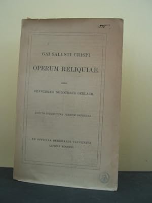 Image du vendeur pour Operum Reliquiae, editit Franciscus Dorotheus Gerlach, editio Stereotypa mis en vente par Antiquariat-Fischer - Preise inkl. MWST