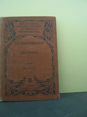 Image du vendeur pour Orationes I-XVII : aus: [Orationes] Demosthenis Orationes, Vol. 1 ; Pars 1 Bibliotheca scriptorum Graecorum et Romanorum Teubneriana (BT) mis en vente par Antiquariat-Fischer - Preise inkl. MWST