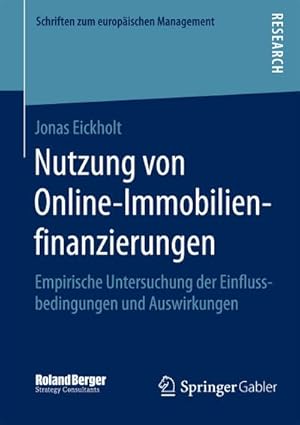 Seller image for Nutzung von Online-Immobilienfinanzierungen : Empirische Untersuchung der Einflussbedingungen und Auswirkungen for sale by AHA-BUCH GmbH