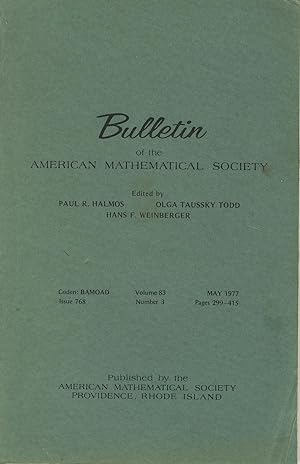 Imagen del vendedor de Bulletin of the Mathematical Society Volume 83, Number 3 a la venta por Sylvain Par