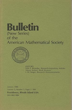 Imagen del vendedor de Bulletin (New Series) of the Mathematical Society Volume 2, Number 1 a la venta por Sylvain Par