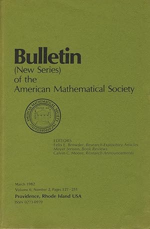 Imagen del vendedor de Bulletin (New Series) of the Mathematical Society Volume 6, Number 2 a la venta por Sylvain Par