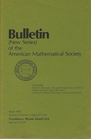 Seller image for Bulletin (New Series) of the Mathematical Society Volume 6, Number 2 for sale by Sylvain Par