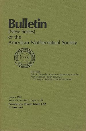 Imagen del vendedor de Bulletin (New Series) of the Mathematical Society Volume 4, Number 1 a la venta por Sylvain Par