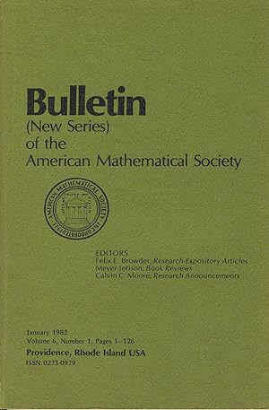 Imagen del vendedor de Bulletin (New Series) of the Mathematical Society Volume 6, Number 1 a la venta por Sylvain Par