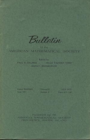 Imagen del vendedor de Bulletin of the Mathematical Society Volume 83, Number 4 a la venta por Sylvain Par