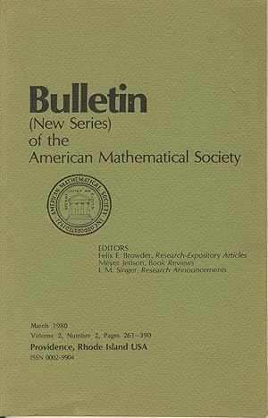Imagen del vendedor de Bulletin (New Series) of the Mathematical Society Volume 2, Number 2 a la venta por Sylvain Par