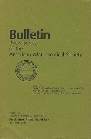 Imagen del vendedor de Bulletin (New Series) of the Mathematical Society Volume 8, Number 2 a la venta por Sylvain Par