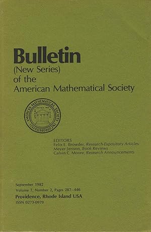 Imagen del vendedor de Bulletin (New Series) of the Mathematical Society Volume 7, Number 2 a la venta por Sylvain Par