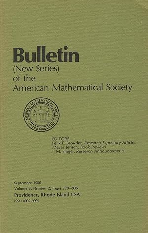 Imagen del vendedor de Bulletin (New Series) of the Mathematical Society Volume 3, Number 2 a la venta por Sylvain Par