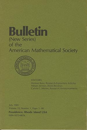 Imagen del vendedor de Bulletin (New Series) of the Mathematical Society Volume 13, Number 1 a la venta por Sylvain Par