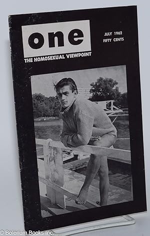 Bild des Verkufers fr ONE Magazine; the homosexual viewpoint; vol. 10, #7, July 1962 zum Verkauf von Bolerium Books Inc.