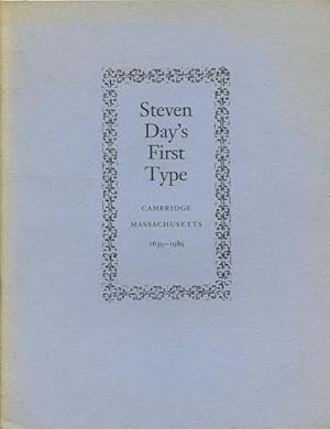 Seller image for Steven Day's First Type for sale by Kaaterskill Books, ABAA/ILAB