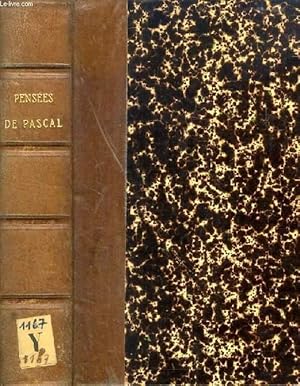 Bild des Verkufers fr PENSEES DE PASCAL, 2 TOMES (1 VOLUME), PUBLIEES DANS LEUR TEXTE AUTHENTIQUE AVEC UNE INTRODUCTION, DES NOTES ET DES REMARQUES zum Verkauf von Le-Livre