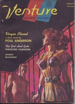 Immagine del venditore per VENTURE Science Fiction: January, Jan. 1957 ("Virgin Planet") venduto da Books from the Crypt