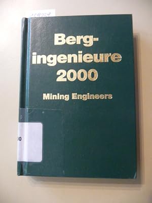 Bild des Verkufers fr Taschenbuch fr Bergingenieure 2000 Mining Engineers. Bergbautechnologie Rohstoffe. Einkaufsfhrer fr den Bergbau - 51. Jahrgang zum Verkauf von Gebrauchtbcherlogistik  H.J. Lauterbach