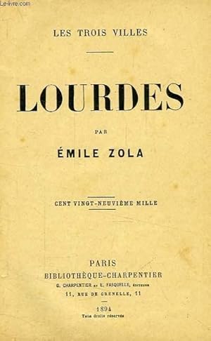 Bild des Verkufers fr LOURDES zum Verkauf von Le-Livre