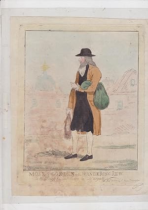 [Etching] Moses Gordon or the Wandering Jew in the Dress he now wears in Newgate [Lord George Gor...