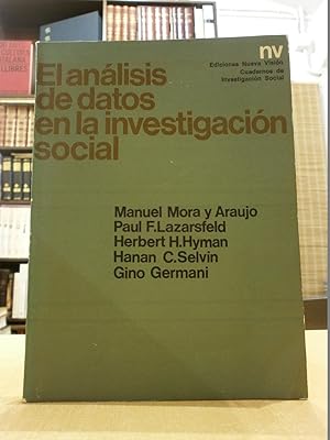 Imagen del vendedor de EL ANLISIS DE DATOS EN LA INVESTIGACIN SOCIAL. a la venta por LLIBRERIA KEPOS-CANUDA