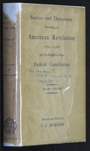 Seller image for Sources and Documents Illustrating the American Revolution 1764-1788 for sale by Eyebrowse Books, MWABA