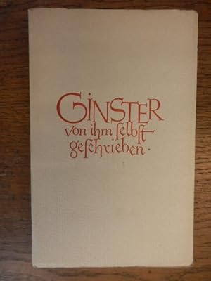 Ginster - Von ihm selbst geschrieben