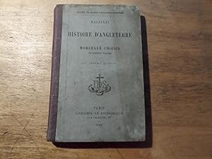 Image du vendeur pour Histoire D'Angleterre - Morceaux Choisis du Premier Volume mis en vente par Ratisbona Versandantiquariat