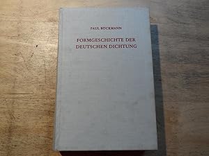 Imagen del vendedor de Formgeschichte der Deutschen Dichtung - Erster Band-Von der Sinnsprache zur Ausdruckssprache a la venta por Ratisbona Versandantiquariat