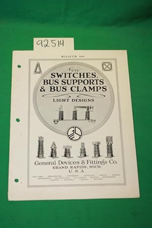 Image du vendeur pour New Switches, Bus Supports & Bus Clamps mis en vente par Princeton Antiques Bookshop