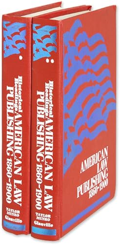 Bild des Verkufers fr American Law Publishing 1860-1900: Historical Readings. 2 Vols zum Verkauf von The Lawbook Exchange, Ltd., ABAA  ILAB